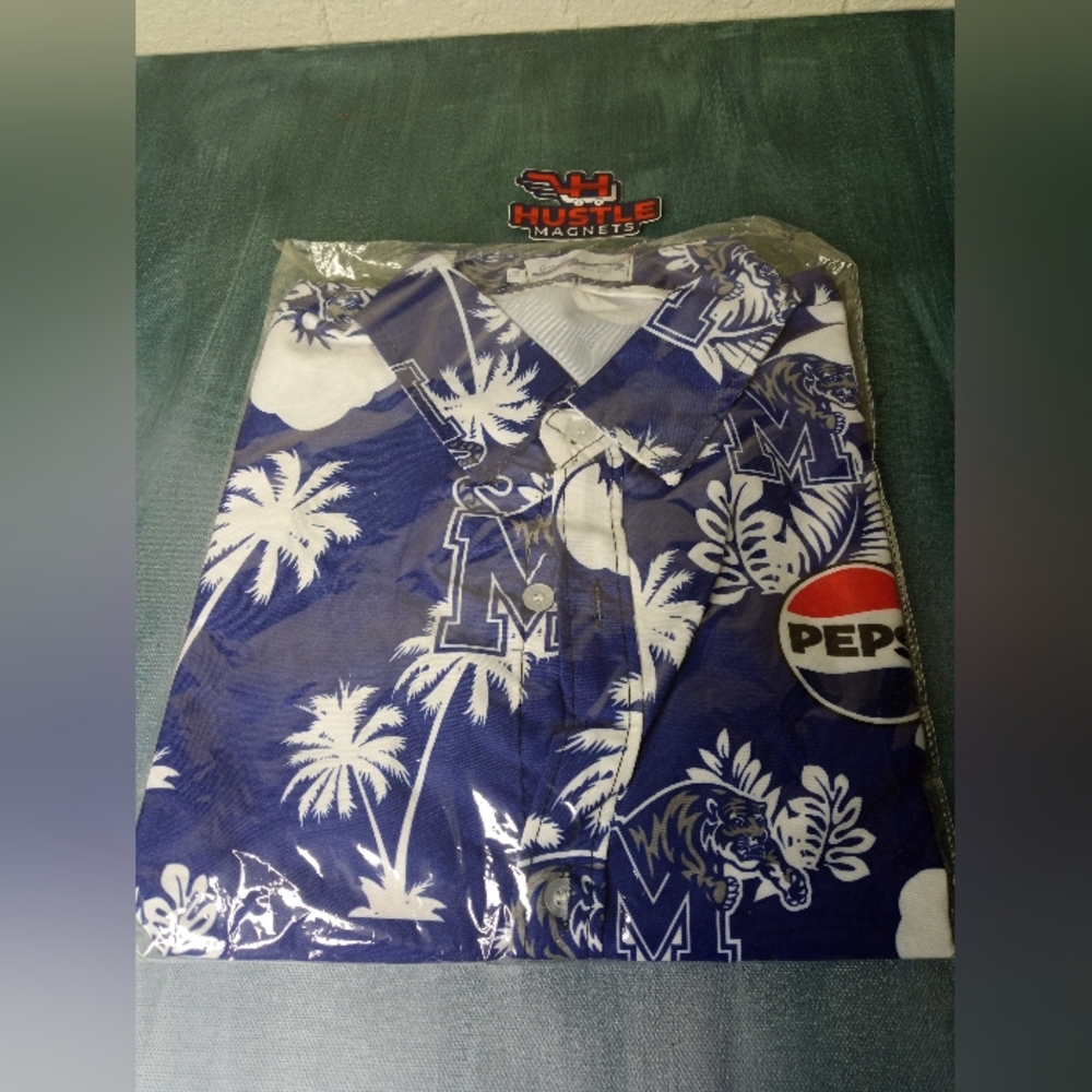 Memphis Tigers Hawaiian Pepsi Shirt Fan Exclusive Sz XL New